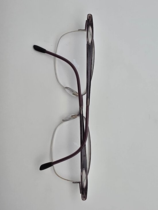 Silhouette 6614 40 6052 Purple Semi Rimless Eyeglasses Frame w Case Austria 51mm main image 4